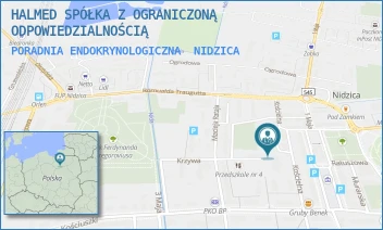 PORADNIA ENDOKRYNOLOGICZNA - HALMED SPÓŁKA Z OGRANICZONĄ ODPOWIEDZIALNOŚCIĄ - MŁYNARSKA 12,  NIDZICA
