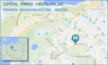 PORADNIA ENDOKRYNOLOGICZNA - SZPITAL POMNIK CHRZTU POLSKI - ŚW. JANA 9,  GNIEZNO