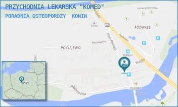 PORADNIA OSTEOPOROZY - PRZYCHODNIA LEKARSKA "KOMED" - WOJSKA POLSKIEGO 6,  KONIN