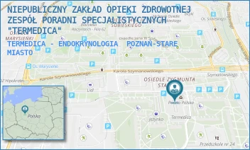 TERMEDICA - ENDOKRYNOLOGIA - NIEPUBLICZNY ZAKŁAD OPIEKI ZDROWOTNEJ ZESPÓŁ PORADNI SPECJALISTYCZNYCH "TERMEDICA" - OS. BOLESŁAWA CHROBREGO 101,  POZNAŃ-STARE MIASTO
