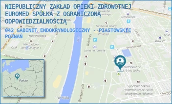 042 GABINET ENDOKRYNOLOGICZNY - PIASTOWSKIE - NIEPUBLICZNY ZAKŁAD OPIEKI ZDROWOTNEJ EUROMED SPÓŁKA Z OGRANICZONĄ ODPOWIEDZIALNOŚCIĄ - OS. PIASTOWSKIE 58,  POZNAŃ