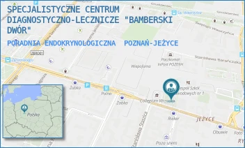PORADNIA ENDOKRYNOLOGICZNA - SPECJALISTYCZNE CENTRUM DIAGNOSTYCZNO-LECZNICZE "BAMBERSKI DWÓR" - JANA HENRYKA DĄBROWSKIEGO 77A,  POZNAŃ-JEŻYCE