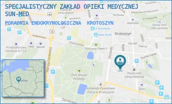 PORADNIA ENDOKRYNOLOGICZNA - SPECJALISTYCZNY ZAKŁAD OPIEKI MEDYCZNEJ SUN-MED - GARNCARSKA 9, KROTOSZYN