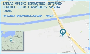 PORADNIA ENDOKRYNOLOGICZNA - ZAKŁAD OPIEKI ZDROWOTNEJ INTERMED EUGENIA JUCYK I WSPÓLNICY SPÓŁKA JAWNA - WOJSKA POLSKIEGO 33,  KONIN