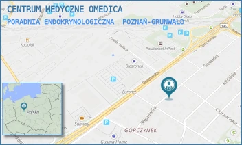 PORADNIA ENDOKRYNOLOGICZNA - CENTRUM MEDYCZNE OMEDICA - STĘSZEWSKA 41/4,  POZNAŃ-GRUNWALD