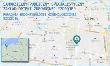 PORADNIA ENDOKRYNOLOGII GINEKOLOGICZNEJ - SAMODZIELNY PUBLICZNY SPECJALISTYCZNY ZAKŁAD OPIEKI ZDROWOTNEJ "ZDROJE" W SZCZECINIE - ŚW. WOJCIECHA 7,  SZCZECIN