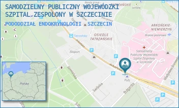 PODODDZIAŁ ENDOKRYNOLOGII - SAMODZIELNY PUBLICZNY WOJEWÓDZKI SZPITAL ZESPOLONY W SZCZECINIE - ARKOŃSKA 4,  SZCZECIN