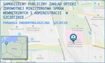 PORADNIA ENDOKRYNOLOGICZNA - SAMODZIELNY PUBLICZNY ZAKŁAD OPIEKI ZDROWOTNEJ MINISTERSTWA SPRAW WEWNĘTRZNYCH I ADMINISTRACJI  W SZCZECINIE - JAGIELLOŃSKA 44,  SZCZECIN