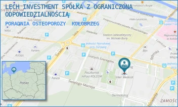 PORADNIA OSTEOPOROZY - LECH INVESTMENT SPÓŁKA Z OGRANICZONA ODPOWIEDZIALNOŚCIĄ - PPOR. EDMUNDA ŁOPUSKIEGO 52,  KOŁOBRZEG