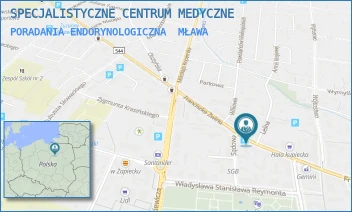 PORADANIA ENDORYNOLOGICZNA - SPECJALISTYCZNE CENTRUM MEDYCZNE - ŻWIRKI 26,  MŁAWA