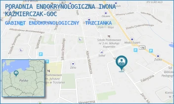 GABINET ENDOKRYNOLOGICZNY - PORADNIA ENDOKRYNOLOGICZNA IWONA KAŹMIERCZAK-GOC - JANA MATEJKI 3A,  TRZCIANKA