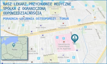 PORADNIA LECZENIA OSTEOPOROZY - NASZ LEKARZ PRZYCHODNIE MEDYCZNE SPÓŁKA Z OGRANICZONĄ ODPOWIEDZIALNOŚCIĄ - STEFANA BATOREGO 18-22,  TORUŃ