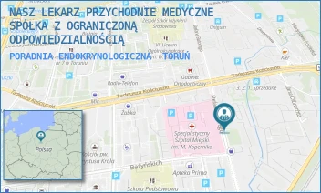 PORADNIA ENDOKRYNOLOGICZNA - NASZ LEKARZ PRZYCHODNIE MEDYCZNE SPÓŁKA Z OGRANICZONĄ ODPOWIEDZIALNOŚCIĄ - STEFANA BATOREGO 18-22,  TORUŃ