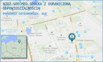 PORADNIA OSTEOPOROZY - NZOZ SPECMED SPÓŁKA Z OGRANICZONĄ ODPOWIEDZIALNOŚCIĄ - GDAŃSKA 17,  EŁK